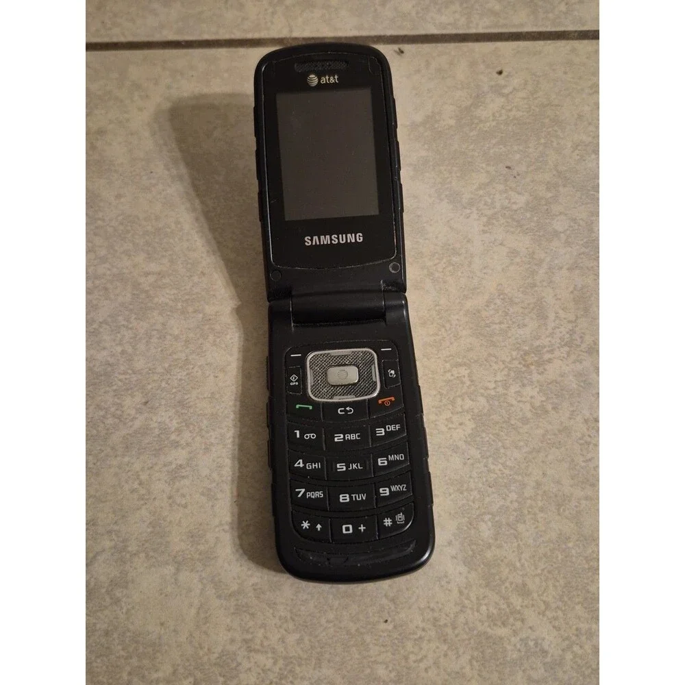 Samsung Rugby 2 II SGH-A847 - Black and Gray ( AT&T ) Cellular Flip Phone 2010